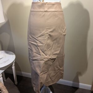 Addition Elle Elegant Tan Pencil Skirt